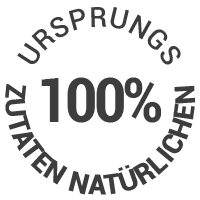 100% Zutaten natürlichen Ursprungs 100% Zutaten natürlichen Ursprungs