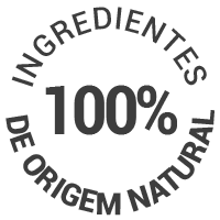 Ingredientes 100% de origem natural Ingredientes 100% de origem natural