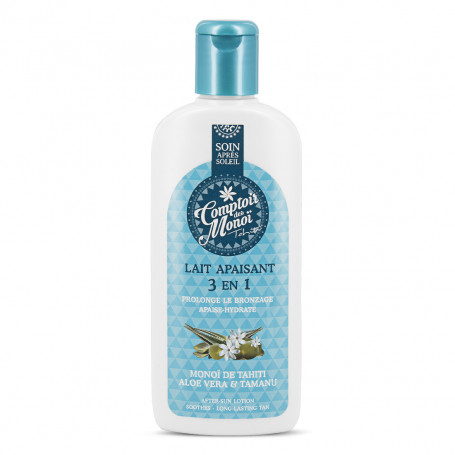 Leite calmante 3 em 1 Comptoir des Monoï Aloé Vera e Tamanu 200ml
