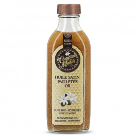 Huile Satin pailletée Or Comptoir des Monoï 100ml