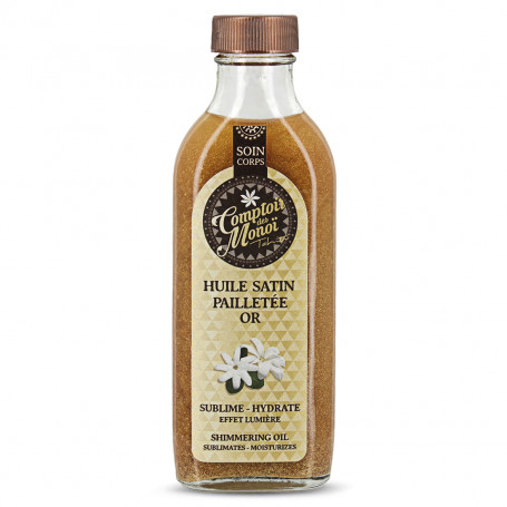 Olio glitterato oro satinato Comptoir des Monoï 100ml