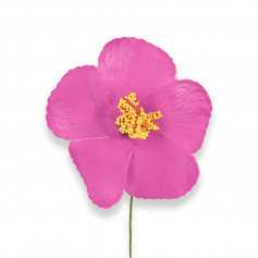Flor de hibisco vermelho para o cabelo