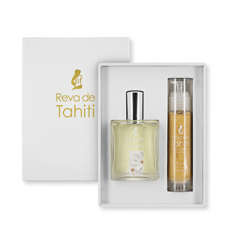Geschenkset Reva de Tahiti Eau de Toilette und schimmerndes Öl