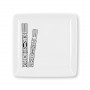 Polynesian tatoo melamine square plate UNU 17 cm