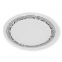 Assiette ronde mélamine tatoo polynésien 4 éléments 25 cm