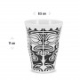 Verre mélamine tatoo polynésien frise tiki