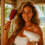 Brosse à Cheveux Ronde Volumisante et Démêlante avec Compartiment Secret