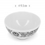 Lot 4 Bols mélamine tatoo polynésien frise et drapeau