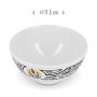 Lot 4 Bols mélamine tatoo polynésien frise et drapeau couleur