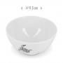 Set of 4 Honu Polynesian tatoo melamine bowls