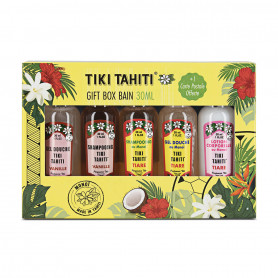 Coffret Cadeau Monoi Bain Tiki Tahiti 5 x 30 ml