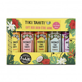 Coffret Cadeau Monoi Bien-être Tiki Tahiti 5 x 60 ml