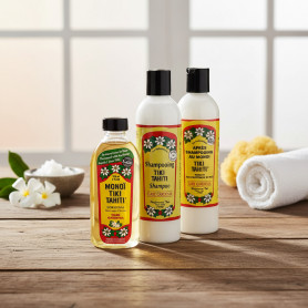 Routine capillaire au Monoï