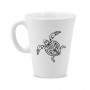 Caneca de melamina Tatuagem polinésia Tartaruga
