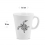 Taza de melamina Tatuaje polinesio Tortuga