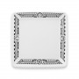Quadratischer Teller Melamin Tatoo Polynesien 4 Elemente 17 cm