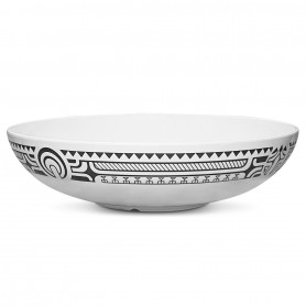 Ensaladera de melamina de 4 piezas Polynesian tatoo