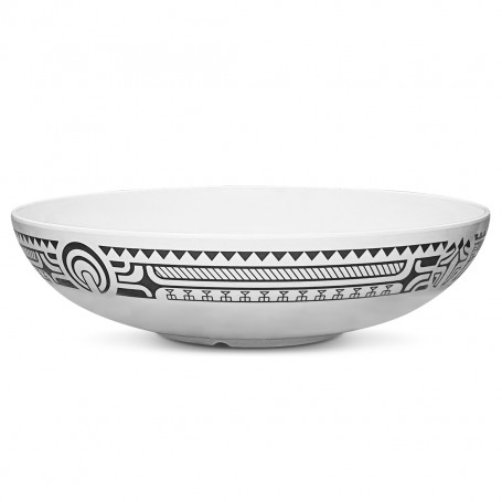 Ensaladera de melamina de 4 piezas Polynesian tatoo