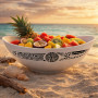 Polynesian tatoo melamine salad bowl YB