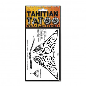 Tatuaje polinesio temporal: Manta Tahitian Tatou