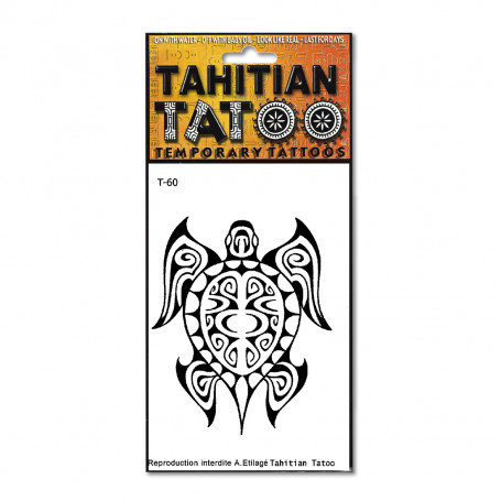 Tatouage polynésien éphémère Manta Tahitian Tatou