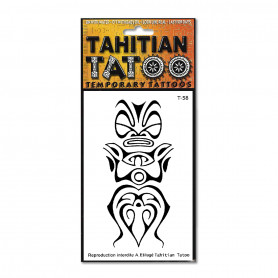 Tatouage polynésien éphémère Manta Tahitian Tatou