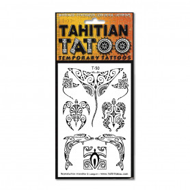 Tatouage polynésien éphémère Manta Tahitian Tatou