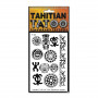 Polynesisches Temporäres Tattoo Patutiki Tahitian Tattoo