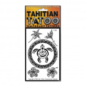 Tatouage polynésien éphémère Manta Tahitian Tatou