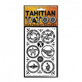 Tatouage polynésien éphémère Manta Tahitian Tatou