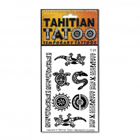 Tatouage polynésien éphémère Manta Tahitian Tatou