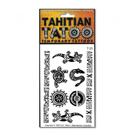Tatouage polynésien éphémère Manta Tahitian Tatou