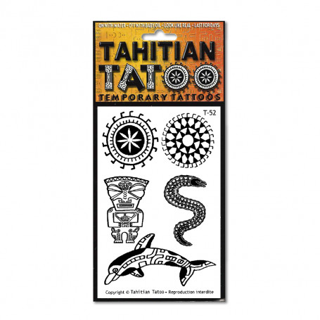 Tatouage polynésien éphémère Puhi Miti Tahitian Tatou