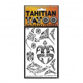 Tatouage polynésien éphémère Manta Tahitian Tatou