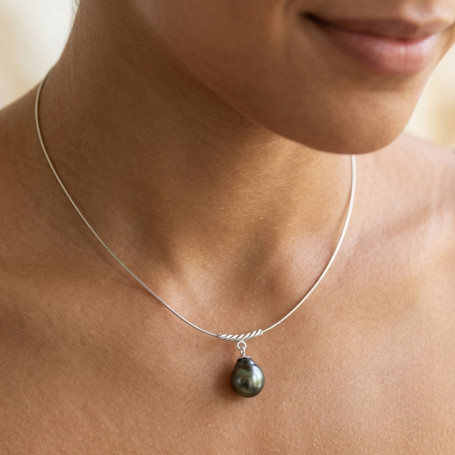 Collier Ia Ora Na Perle de Tahiti véritable