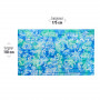 Pareo du marché de Papeete bleu et vert esprit polynésien
