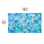 Pareo du marché de Papeete bleu et vert jardin de tahiti