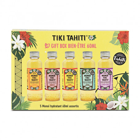 Conjunto de oferta de bem-estar Tiki Tahiti Monoi 5 x 60 ml
