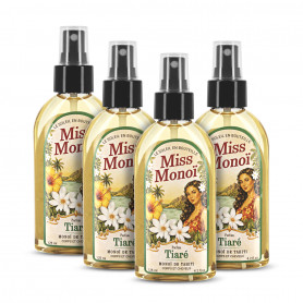 Monoï de Tahiti Miss Monoï Tiaré 125 ml Lot de 4