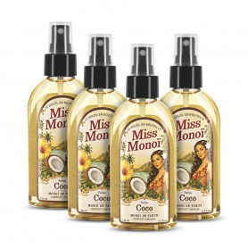 Monoï de Tahiti Miss Monoï Coco 125 ml Lot de 4