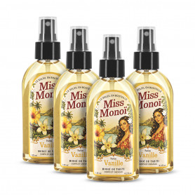 Monoï de Tahiti Miss Monoï Vanille 125 ml Lot de 4