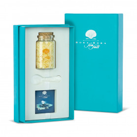Sel marin de Bora Bora au gingembre et curcuma en coffret cadeau
