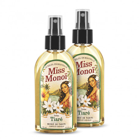 Monoï do Taiti Miss Monoï Tiaré 125 ml Conjunto de 2