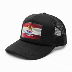 Boné com a bandeira da Polinésia