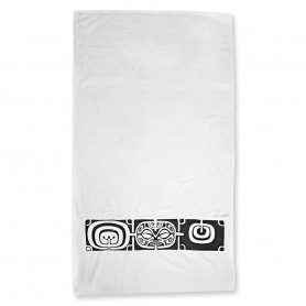 IPU Embroidered Tattoo Bath Towel