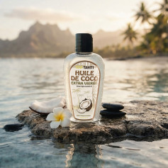 Óleo de coco extra virgem das Marquesas Tevi Tahiti 125 ml