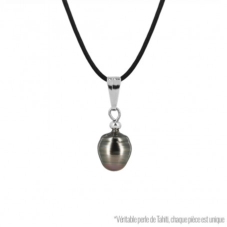 Collar Unauna con perla auténtica de Tahití