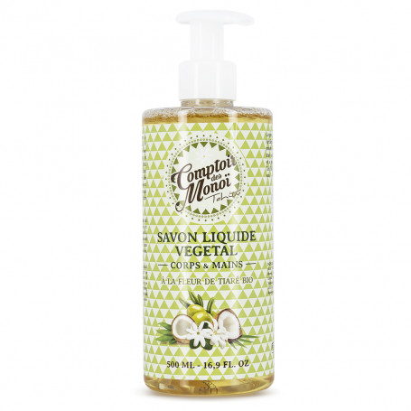 Vegetable liquid soap Comptoir des Monoï Tiare Bio 500ml