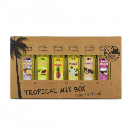Pacote de mistura Monoi Tropical Tevi Tahiti x6 30ml