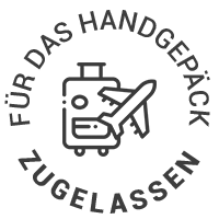 Für das Handgepäck zugelassen